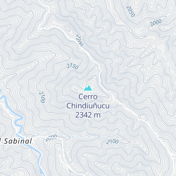 Map of Cerro Chindiuñucu