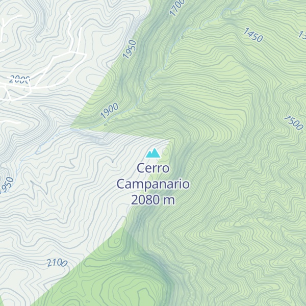 Map of Cerro Campanario