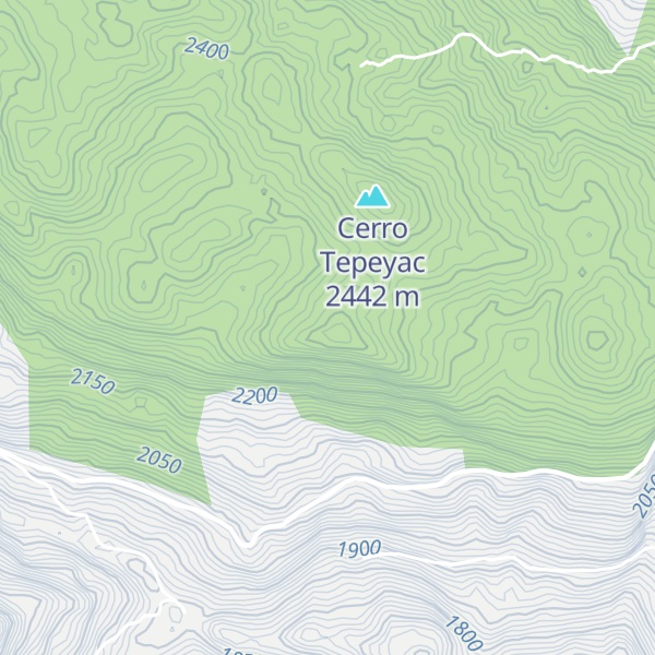 Map of Cerro Tzoncoltzin