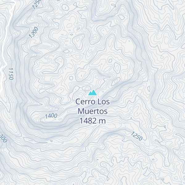 Map of Cerro Los Muertos