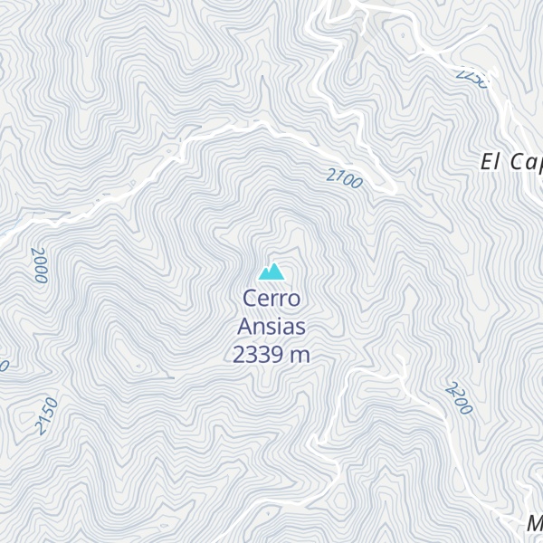 Map of Cerro Ansias