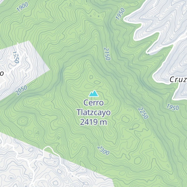 Map of Cerro Tlatzcayo