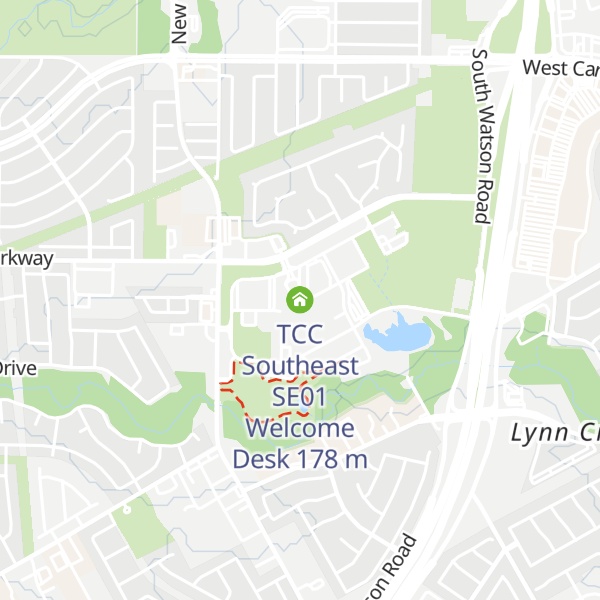 Map of TCC Southeast SE01 Welcome Desk