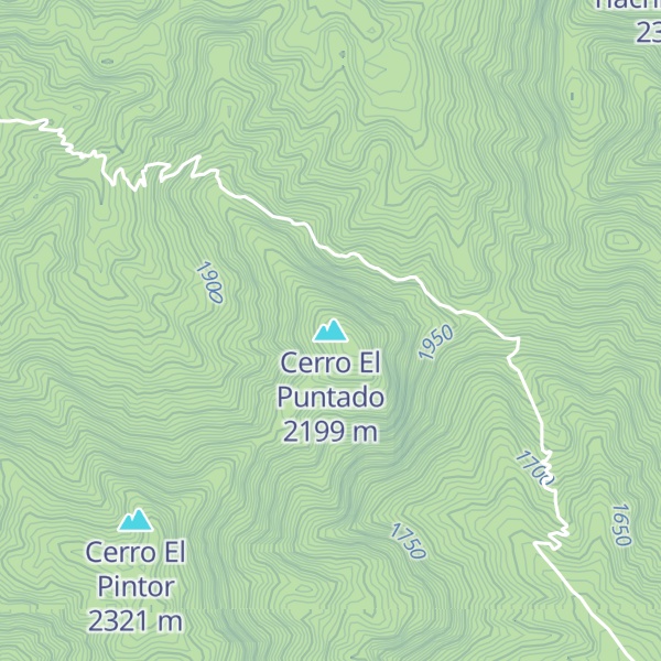 Map of Cerro El Puntado