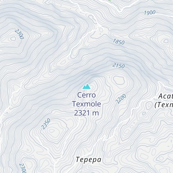 Map of Cerro Texmole