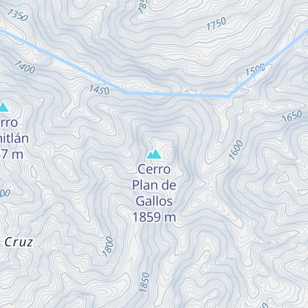 Map of Cerro Plan de Gallos