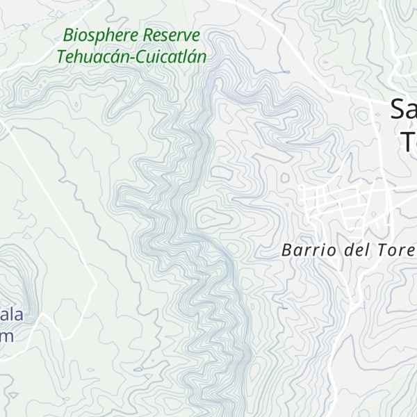 Map of Cerro Coatepec
