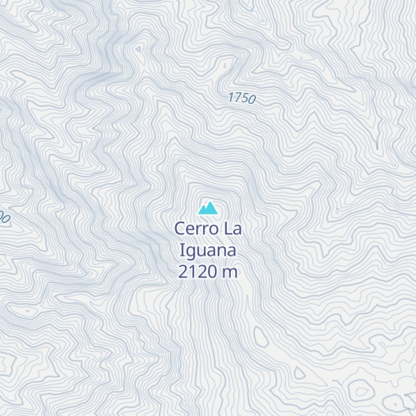 Map of Cerro La Iguana