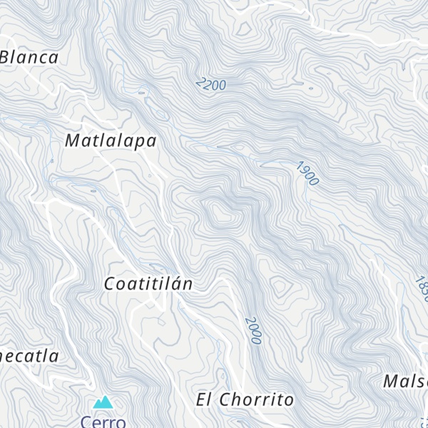 Map of Cerro Tetoro