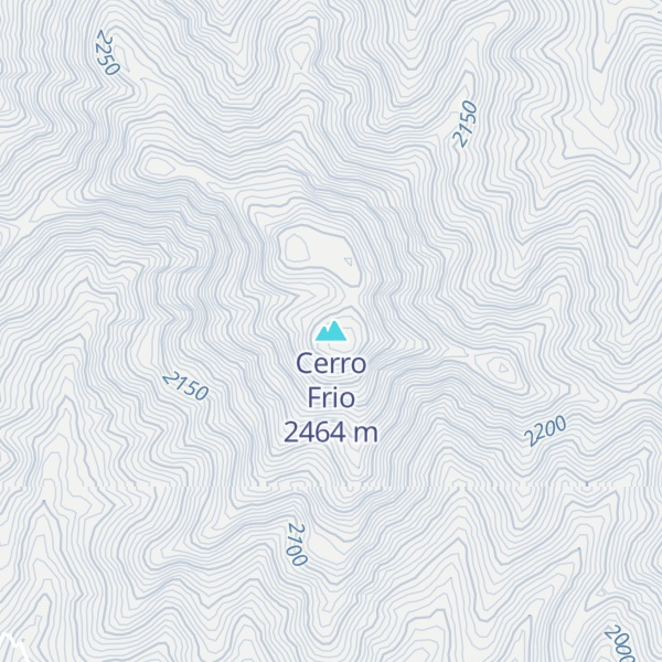 Map of Cerro Frio