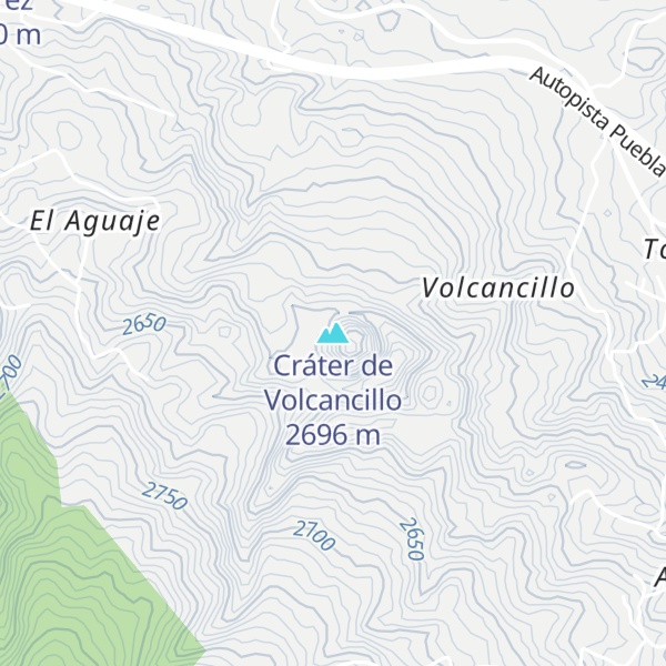 Map of Cráter de Volcancillo