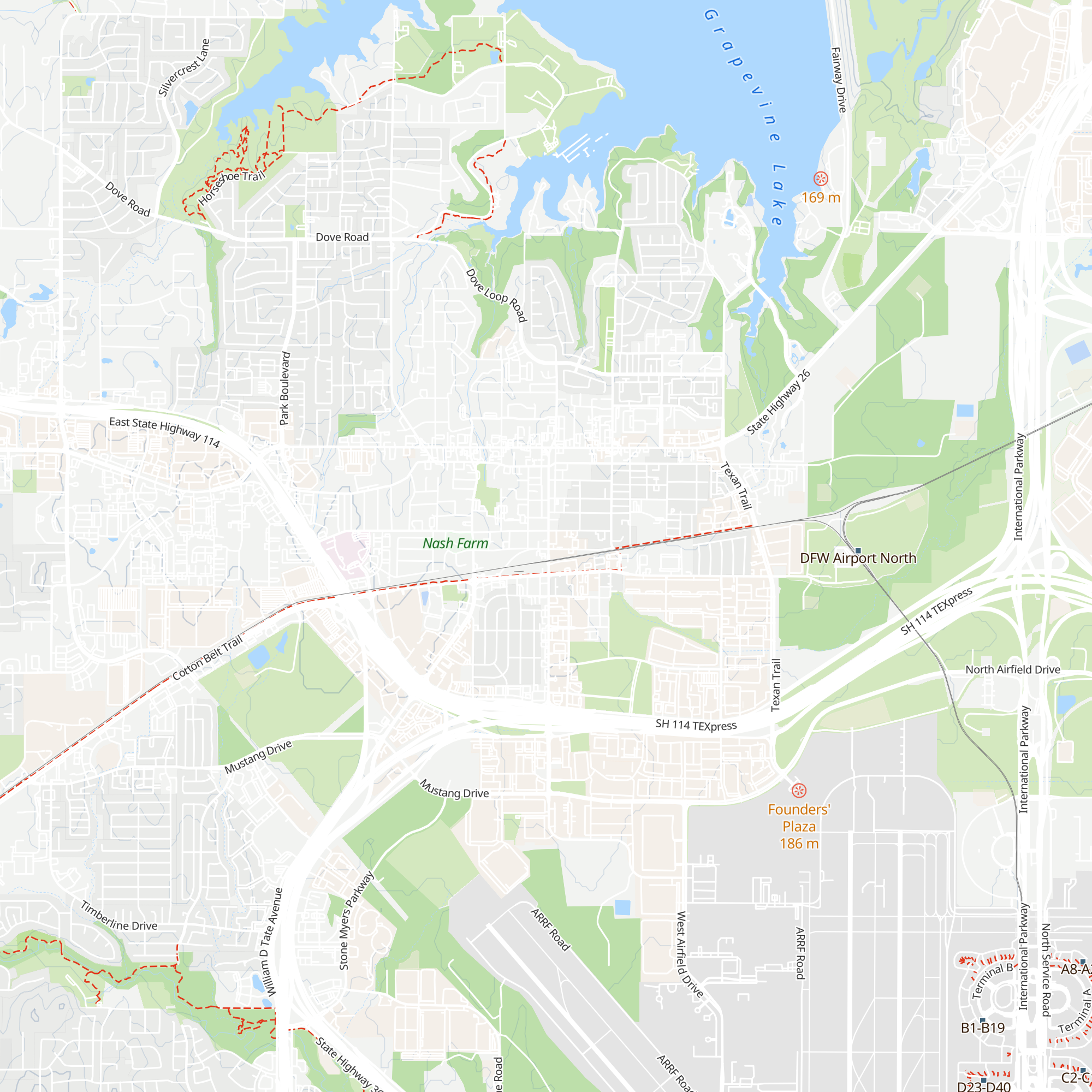 Grapevine Convention & Visitor Center map