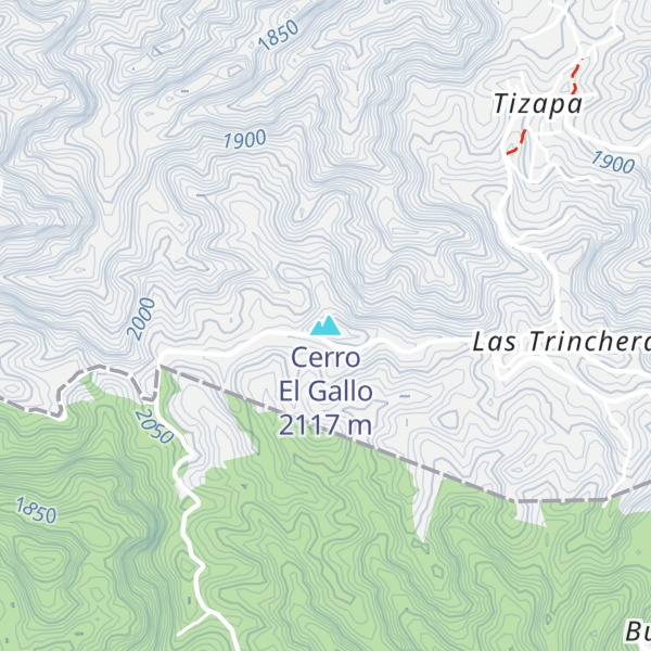 Map of Cerro El Gallo