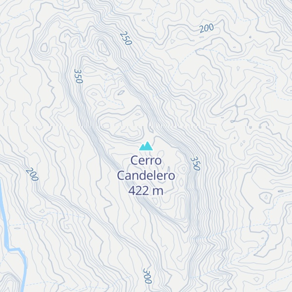 Map of Cerro Candelero