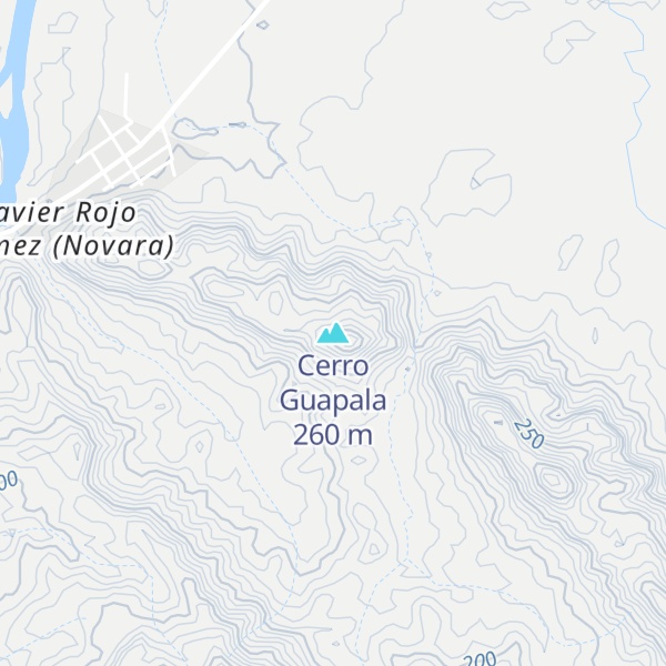 Map of Cerro Guapala
