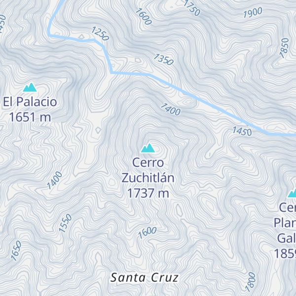 Map of Cerro Zuchitlán