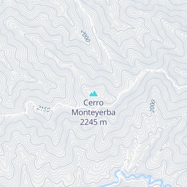 Map of Cerro Monteyerba