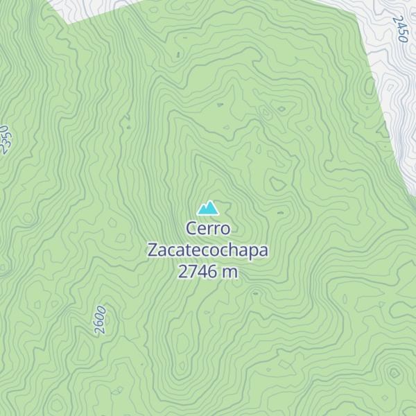 Map of Cerro Zacatecochapa