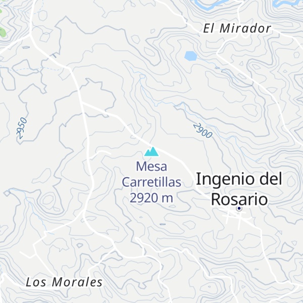 Map of Mesa Carretillas