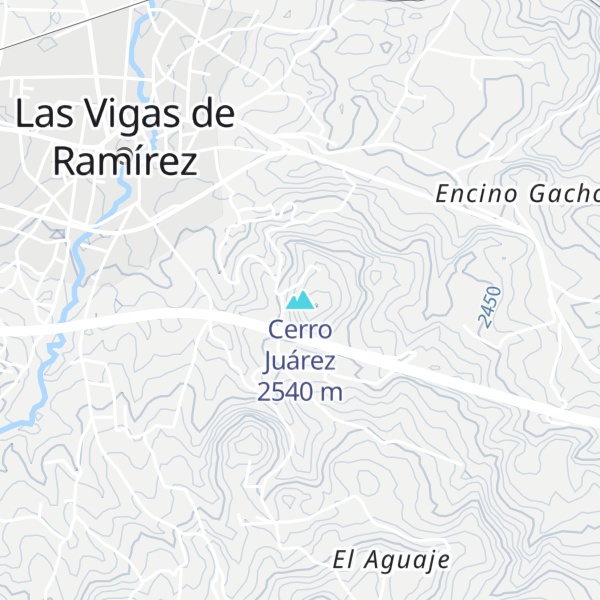 Map of Cerro Juárez