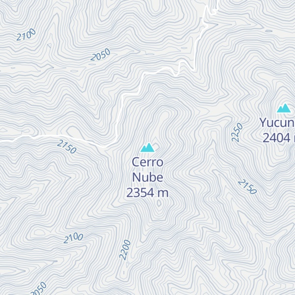 Map of Cerro Nube