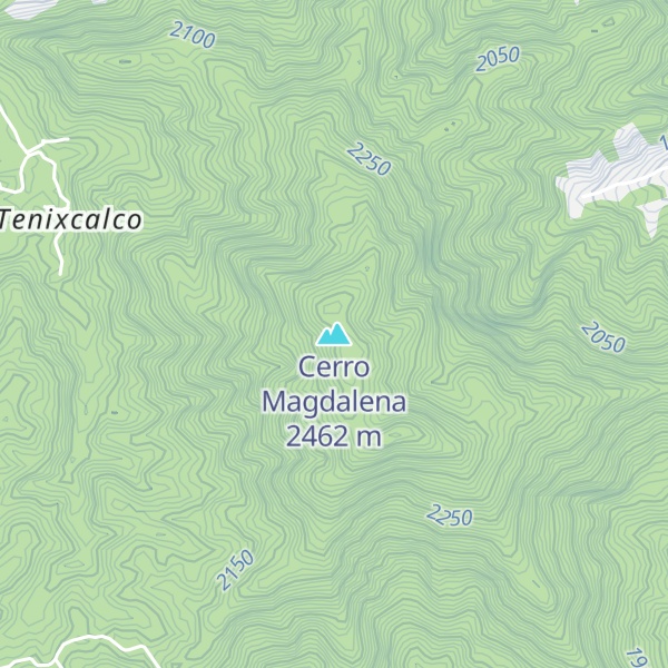 Map of Cerro Magdalena
