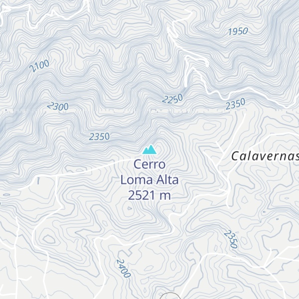Map of Cerro Loma Alta
