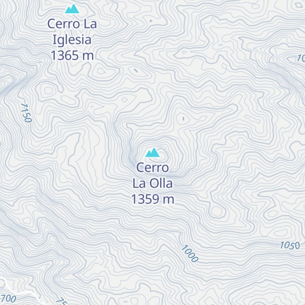 Map of Cerro La Olla