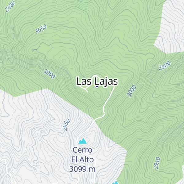 Map of Cerro Las Lajas