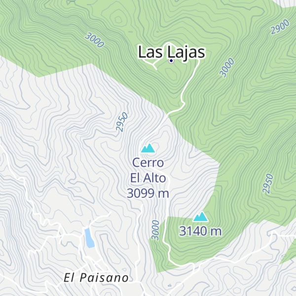 Map of Cerro El Alto