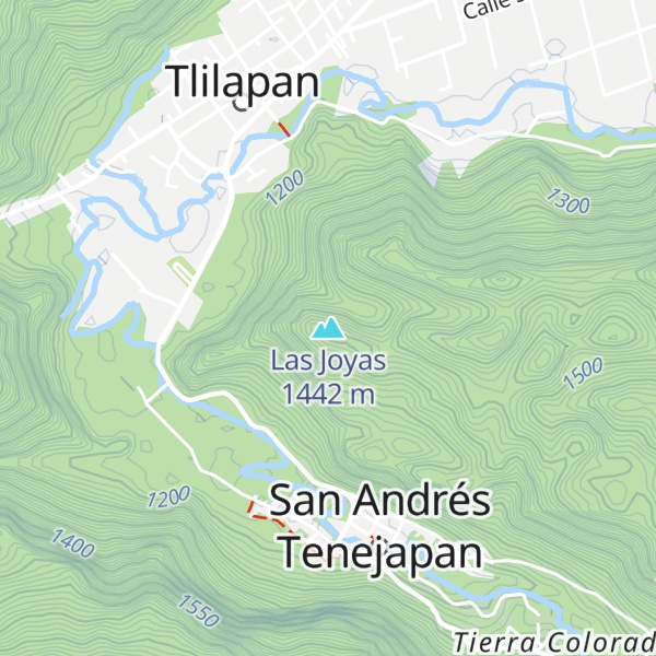 Map of Las Joyas
