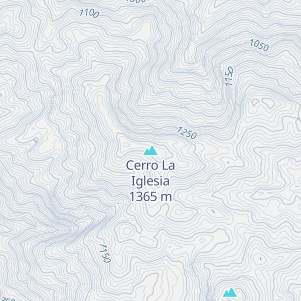 Map of Cerro La Iglesia