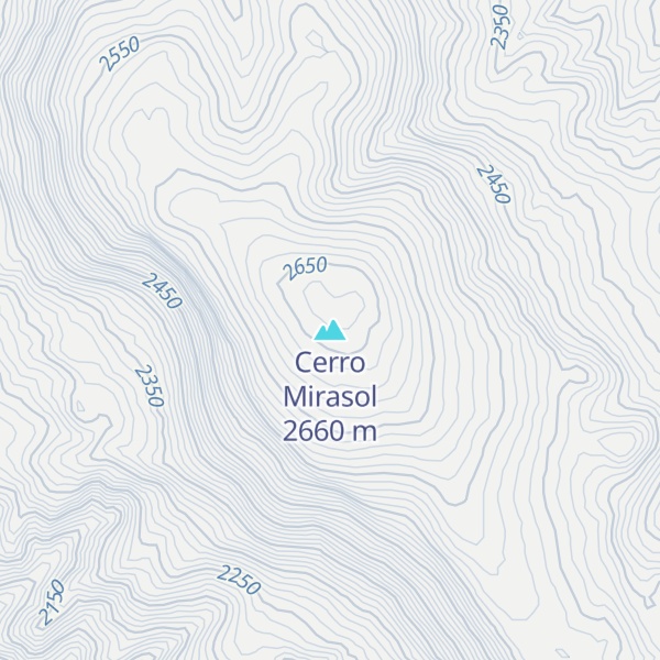 Map of Cerro Mirasol