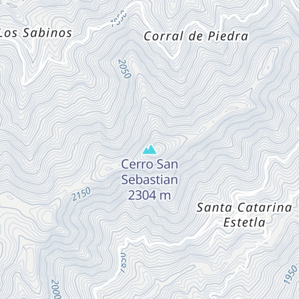 Map of Cerro San Sebastian