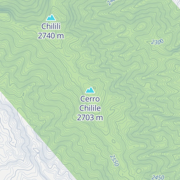Map of Cerro Chilile