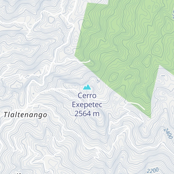 Map of Cerro Exepetec