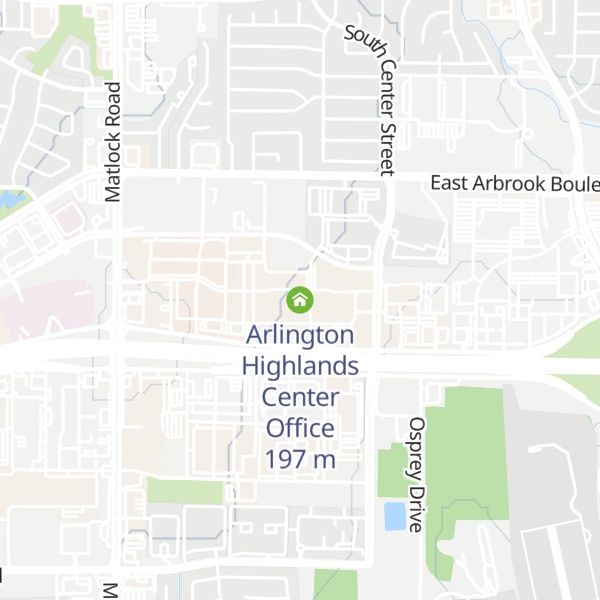 Map of Arlington Highlands Center Office