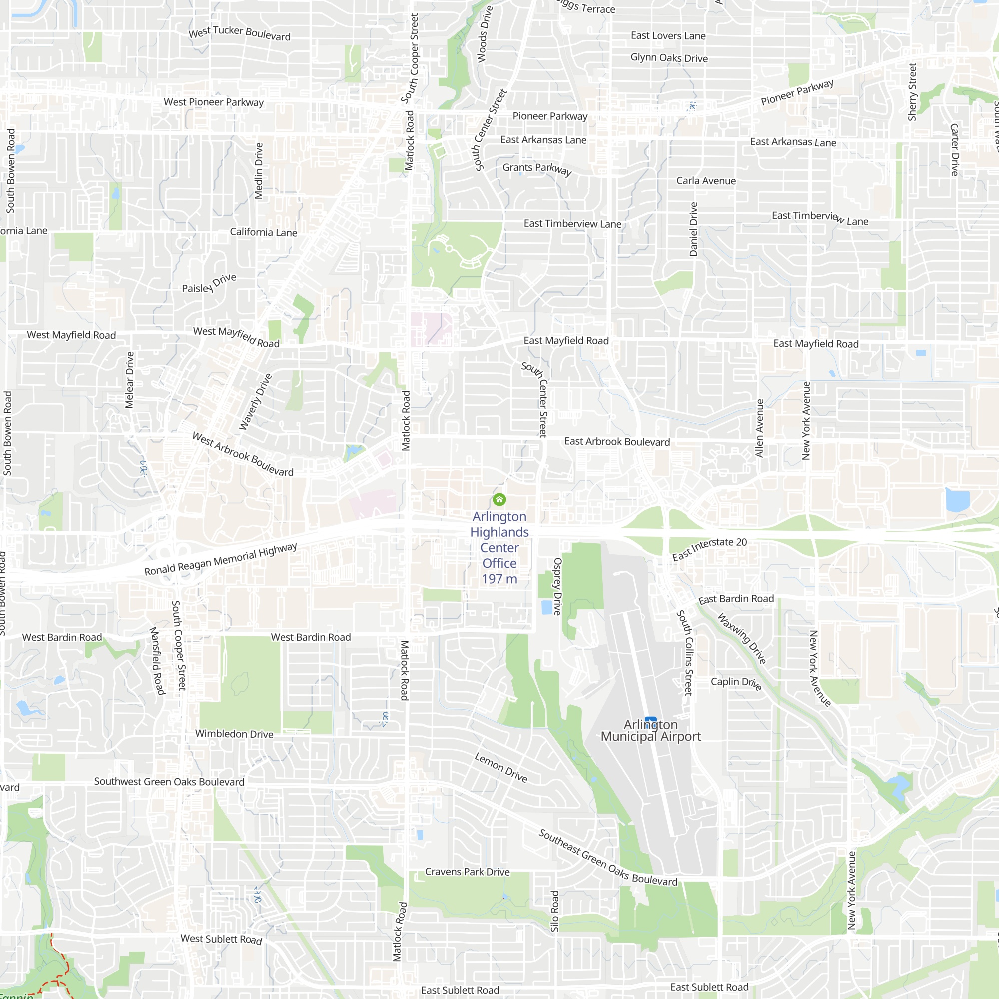 Arlington Highlands Center Office map