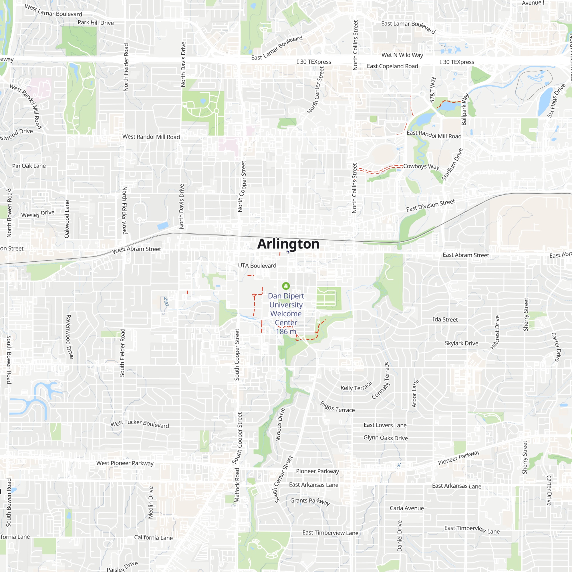 Dan Dipert University Welcome Center map