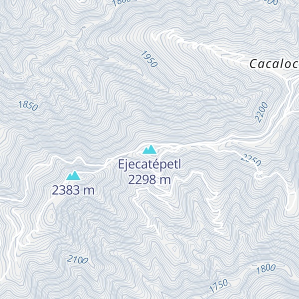 Map of Ejecatépetl