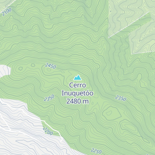 Map of Cerro Inuquetóo