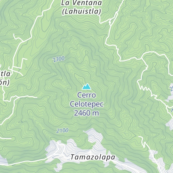 Map of Cerro Celotepec