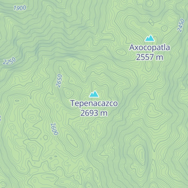 Map of Tepenacazco