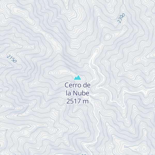 Map of Cerro de la Nube