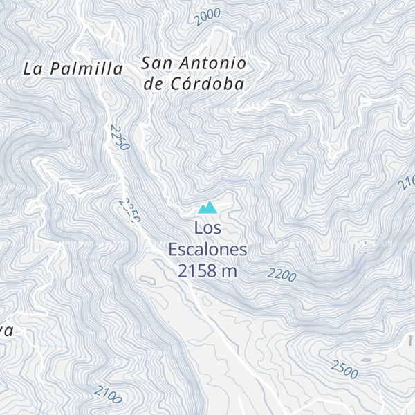 Map of Los Escalones