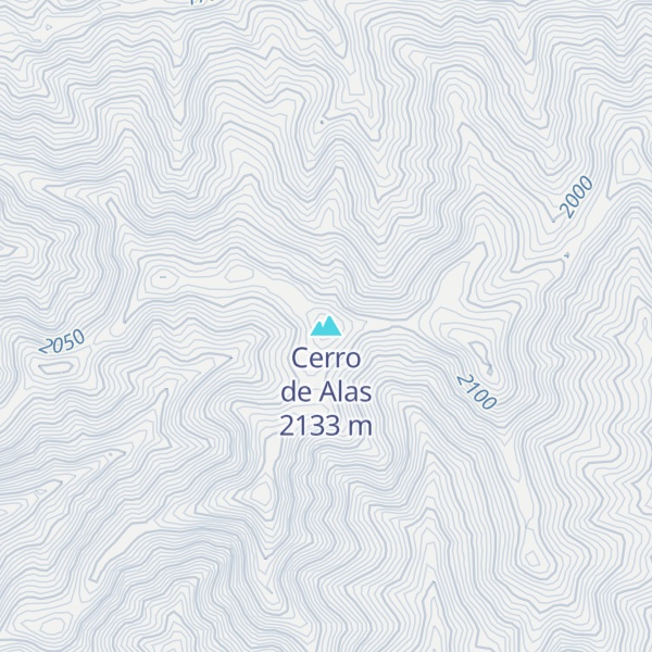 Map of Cerro de Alas