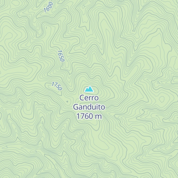 Map of Cerro Ganduito