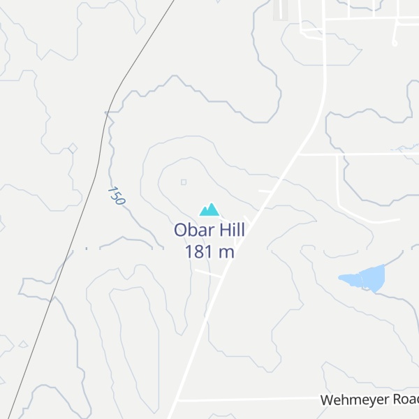 Map of Obar Hill