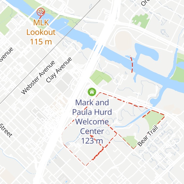 Map of Mark and Paula Hurd Welcome Center