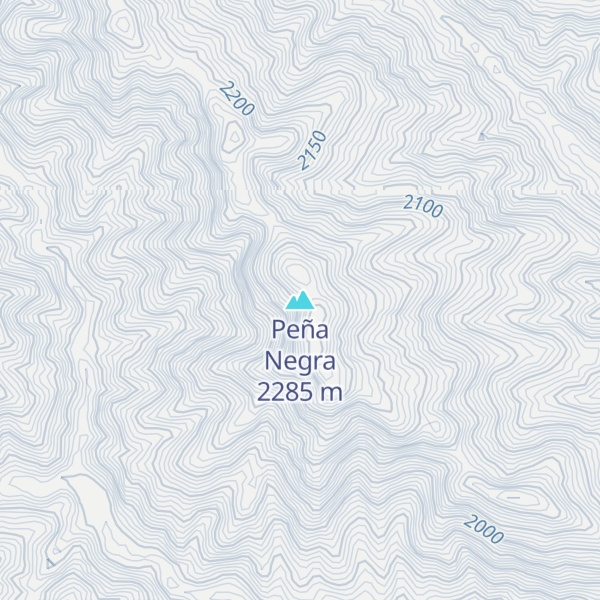 Map of Peña Negra